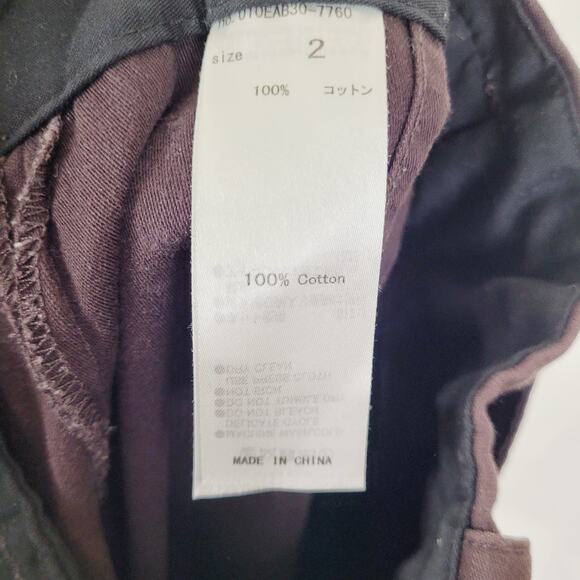 Moussy Brown High Rise Belted Wide Leg Pants Size 2 Old Money Quiet Luxury - Picture 7 of 13